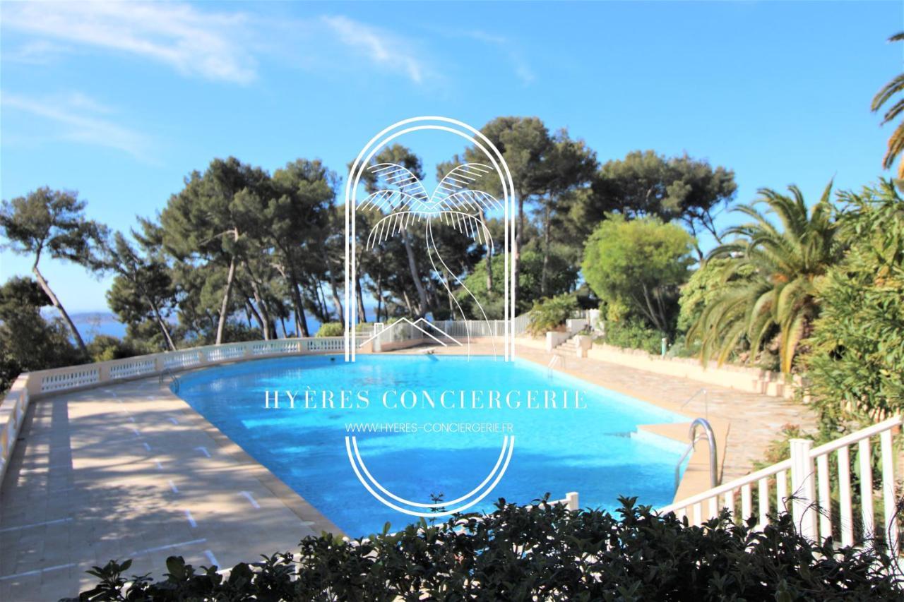 T3 Standing-Splendide Vue Mer - Piscine Parking By Hc Apartment Hyères Екстериор снимка